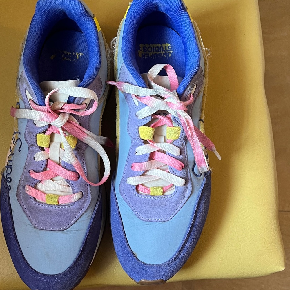 Puma Women's Sneakers - Blue, Pink, and Yellow